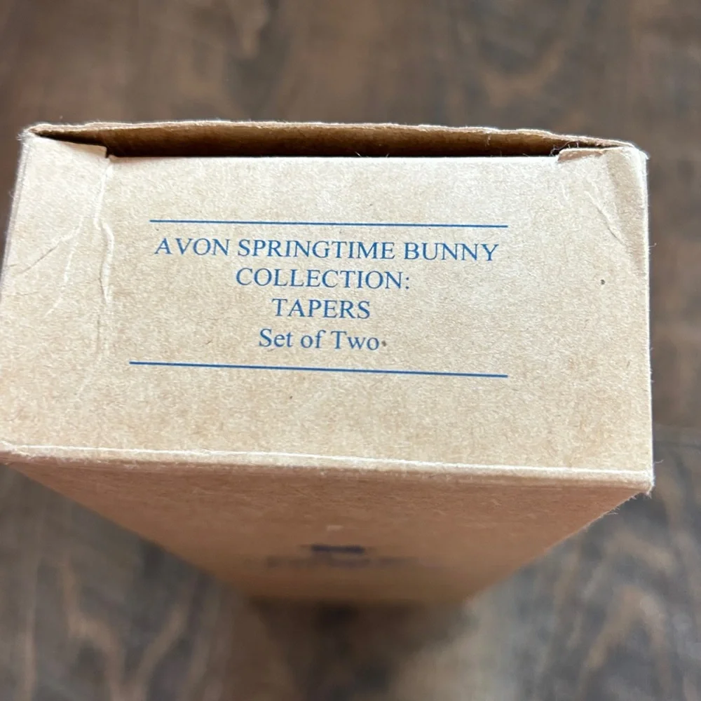 Avon Springtime Bunny Collection‎ Taper Candles. Never used